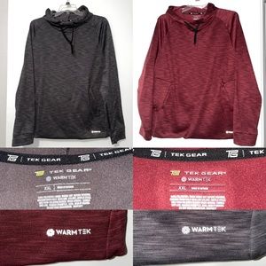 2 Men’s XXL WarmTek Tek Gear hoodies